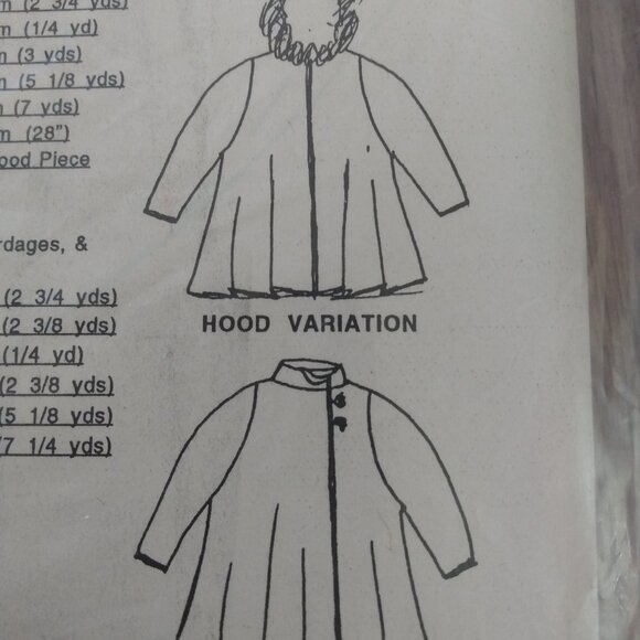 Vintage Swing Coat Sewing Pattern Retro 90s MacPhee Workshop - Picture 15 of 16